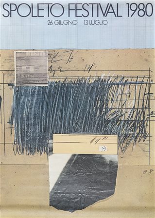 MANIFESTO DI CY TWOMBLY PER IL FESTIVAL DI SPOLETO, 1980