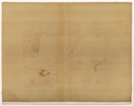 LITOGRAFIA DI HENRI TOULOUSE LAUTREC D'APRES