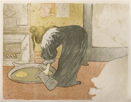 LITOGRAFIA DI HENRI TOULOUSE LAUTREC D'APRES