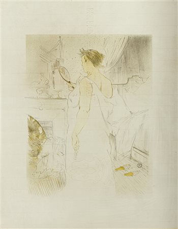 LITOGRAFIA DI HENRI TOULOUSE LAUTREC D'APRES