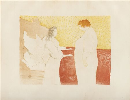 LITOGRAFIA DI HENRI TOULOUSE LAUTREC D'APRES