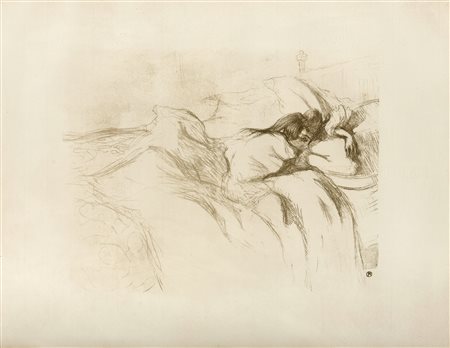 LITOGRAFIA DI HENRI TOULOUSE LAUTREC D'APRES