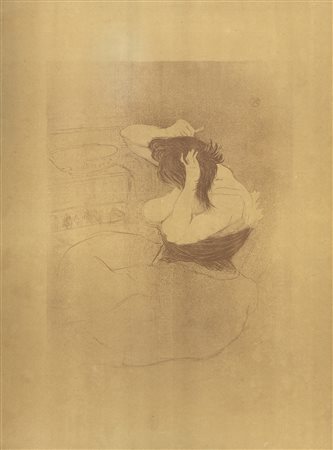 LITOGRAFIA DI HENRI TOULOUSE LAUTREC D'APRES