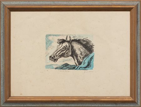 GIORGIO DE CHIRICO Cavallo Lampo, 1971