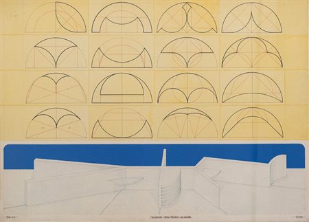 LUCIO DEL PEZZO Da Leonardo:Codice Atlantico-Le lunette, 1974