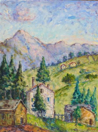 Arturo Tosi, Paesaggio di montagna, 1933