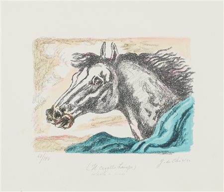 Giorgio De Chirico, Il cavallo lampo, 1971