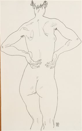 Egon Schiele, Weiblicher Ruckenakt, 197