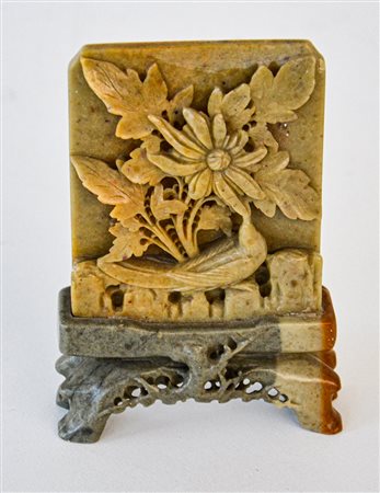 SCULTURA IN PIETRA SAPONARIA (STEATITE)