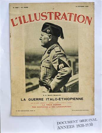 L'ILLUSTRATION, MUSSOLINI 1935