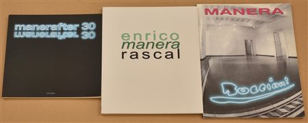 LOTTO DI TRE CATALOGHI SU ENRICO MANERA - Enrico Manera, rascal - Manerafter...