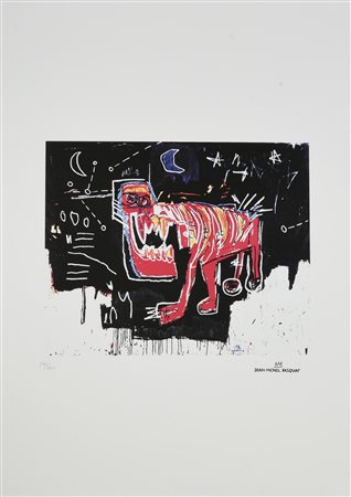 D'apres Jean Michel Basquiat UNTITLED foto-litografia, cm 70x50; es. 231/250...