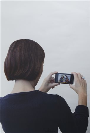 PISTOLETTO MICHELANGELO (n. 1933) - Fotografando la Venere degli stracci.