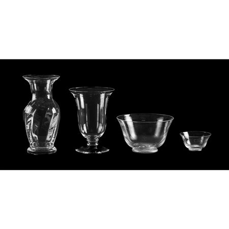 NASON MORETTI, Servizio macedonia  e due vasi in vetro