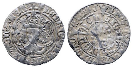 INGHILTERRA. Enrico VII (1485-1509). Silver Groat. Zecca di Londra. Segno di...