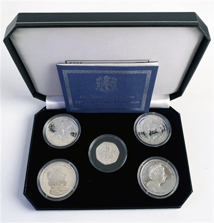 INGHILTERRA. 2007 PROOF Set 5° anniversario Liberazione delle Falkland. Serie...