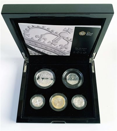 INGHILTERRA. ROYAL MINT SILVER PIEDFORT PROOF COIN COLLECTION 2010. 5 Valori...