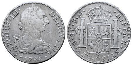 MESSICO. Carlo III di Borbone (1759-1788). 8 reales 1788 FM. Ag (25,89 g)....