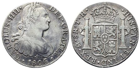 MESSICO. Carlo IV di Borbone (1788-1808). 8 reales 1806. Ag. BB.