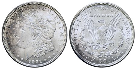 USA. Morgan Dollar 1921. Philadelphia. Ag. BB/BB+