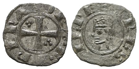 BRINDISI. Federico II (1197-1250). Denaro. Mi. Emissione del 1225. MIR 276....