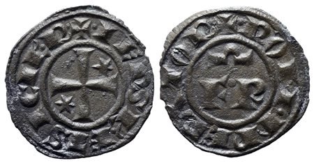 BRINDISI. Federico II (1197-1250). Denaro. Mi (0,73 g). MIR 294. CNI...