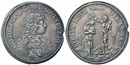 FIRENZE. Granducato di Toscana. Cosimo III de' Medici (1670-1723). Piastra...