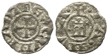 GENOVA. Repubblica (1139-1339). Mezzo Denaro. Ag (0,28 g). MIR 19. BB