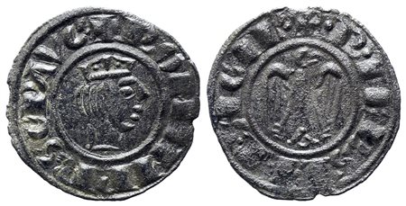 MESSINA. Regno di Sicilia. Federico II (1197-1250). Denaro. Coniato nel 1243....