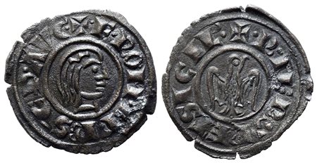 MESSINA. Regno di Sicilia. Federico II (1197-1250). Denaro. Coniato nel 1244....