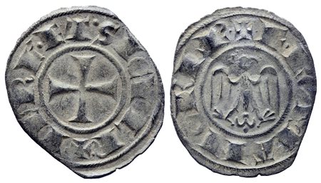 MESSINA. Regno di Sicilia. Federico II (1197-1250). Denaro. Coniato nel 1245....