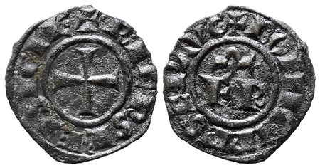 MESSINA. Regno di Sicilia. Federico II (1197-1250). Denaro. Coniato nel 1248....