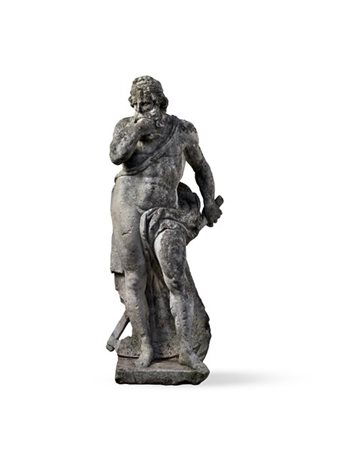 Scultore veneto, prima metà del secolo XVIII. Saturno, statua in pietra (h. cm