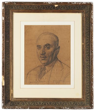 Ugo Celada da Virgilio Ritratto virile, 1927

matita nera e carboncino su carta