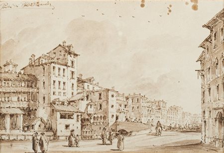 Giuseppe Latini Lotto composto da due disegni raffiguranti vedute di città

penn