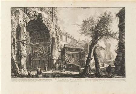 Giovanni Battista Piranesi Lotto composto da quattro acqueforti in tirature coev