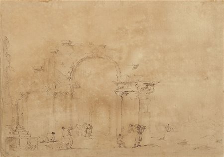 Francesco Guardi (attr.)


Capriccio con figure e rovine
penna e inchiostro brun