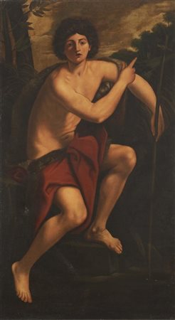 Ignoto caravaggesco


San Giovanni Battista

Olio su tela, cm 166x91,5

(difett