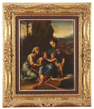 Scuola del secolo XIX, da Raffaello


Madonna con Bambino, Sant'Elisabetta e Sa