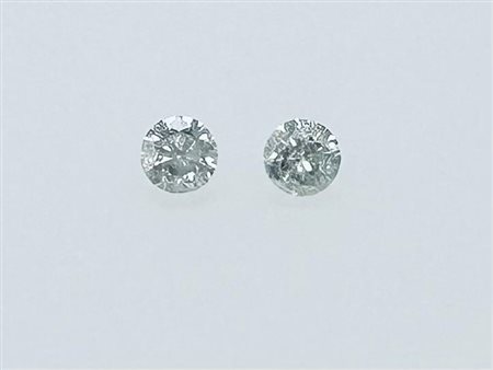 2 DIAMANTI 0,69 CT J-K - I2-3 - TAGLIO BRILLANTE - CERTIFICATO ID - C30215-13