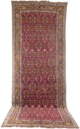 Grande tappeto persiano Mahal, seconda metà del XIX secolo con disegno herati...