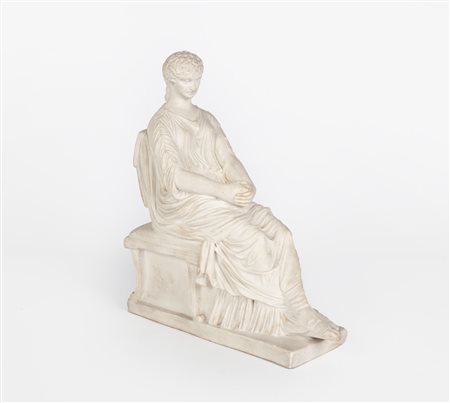 Agrippina seduta, Napoli, manifattura Giustiniani, secondo quarto del XIX...
