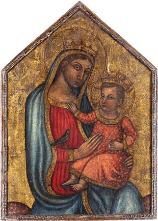 Scuola toscana della fine del XV inizi del XVI secolo Madonna col Bambino...