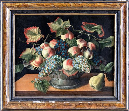Anonimo del XVIII secolo Natura morta olio su tela, cm 50x60 - in cornice: cm...