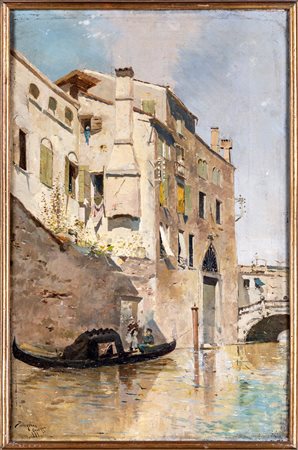 Riccardo Pellegrini (Milano, 1863 - Crescenzago, 1934), 1881 Canale a...