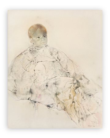 RENZO VESPIGNANI (1924-2001) - Ritratto di bambino, 1971
