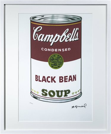 ANDY WARHOL<BR>Pittsburgh (USA) 1927 - 1987 New York (USA)<BR>"Campbell's condensed - Black bean soup"