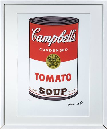 ANDY WARHOL<BR>Pittsburgh (USA) 1927 - 1987 New York (USA)<BR>"Campbell's condensed - Tomato soup"