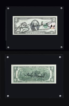 ANDY WARHOL<BR>Pittsburgh (USA) 1927 - 1987 New York (USA)<BR>"Two Dollars (Thomas Jefferson)"