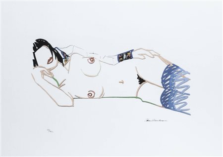 TOM WESSELMANN<BR>Cincinnati (USA) 1931 - 2004 New York (USA)<BR>"Nuda sdraiata"